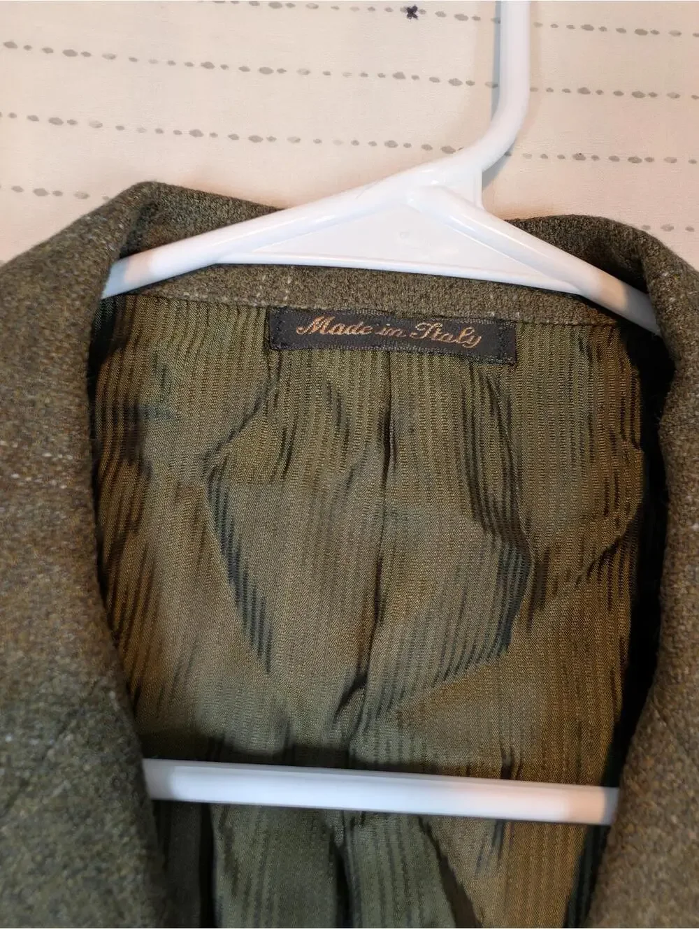 Pal Zileri Wool Cashmere Blazer Sport Coat Italy Mens 40R Green Plaid